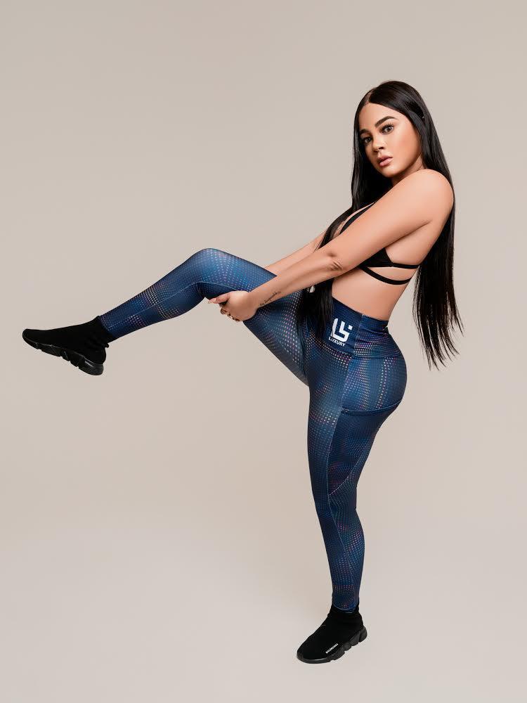 Luxury Sport Blue/Dots Legging